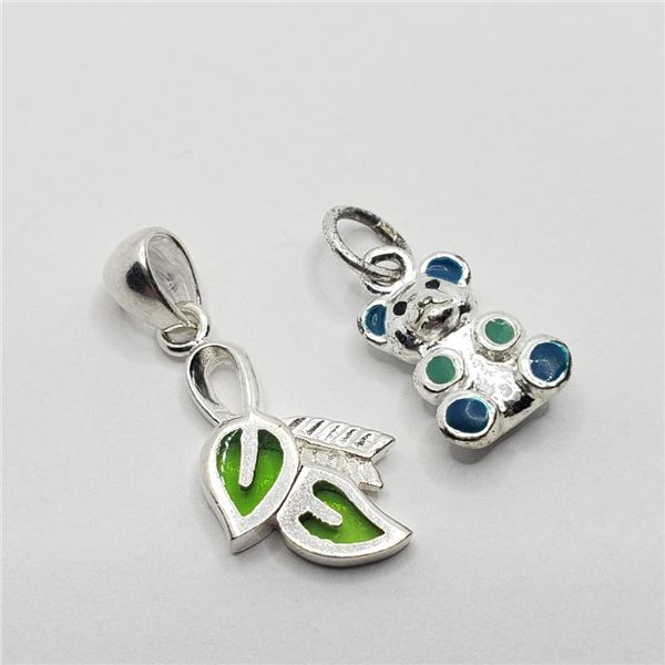 Silver Set Of 2 Pendant (~weight 3.15g), Suggested Retail Value $100