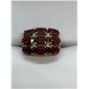 Image 1 : 10Kt Gold Oval/Round Cut Red Stone Ring (2.88ct) Size 7~ Estimated Retail Value $5,900