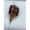 Image 2 : 10Kt Gold Oval/Round Cut Red Stone Ring (2.88ct) Size 7~ Estimated Retail Value $5,900