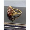 Image 3 : 10Kt Gold Oval/Round Cut Red Stone Ring (2.88ct) Size 7~ Estimated Retail Value $5,900