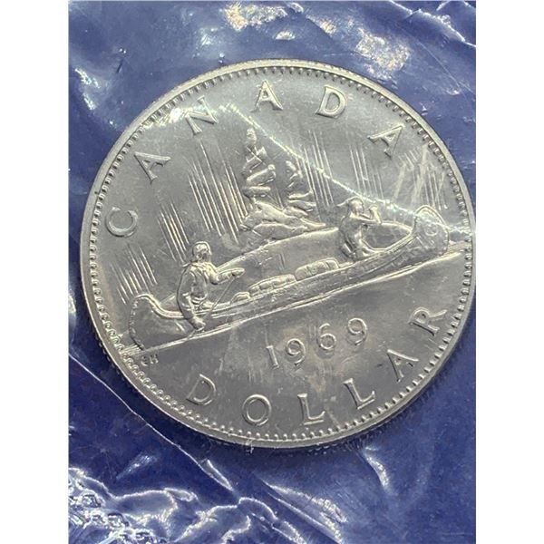 Royal Canadian Mint Sealed 1969 Dollar Coin