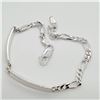 Image 2 : Silver 925 Marked, Lobster Claw Clasp, Figaro Link Bracelet (~weight 6.1g), Suggested Retail Value $