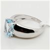 Image 3 : Silver Blue Topaz(2.4ct) 925 Marking Ring (~weight 5.6g), Suggested Retail Value $200