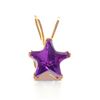 Image 1 : 10K Yellow Gold Cubic Zirconia Purple Cz Pendant (~weight 0.4g), Made in Canada, Suggested Retail Va