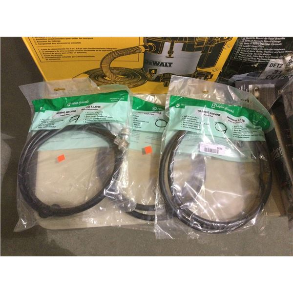 Aqua Dynamic Washing Machine Supply Hoses Lot of 3