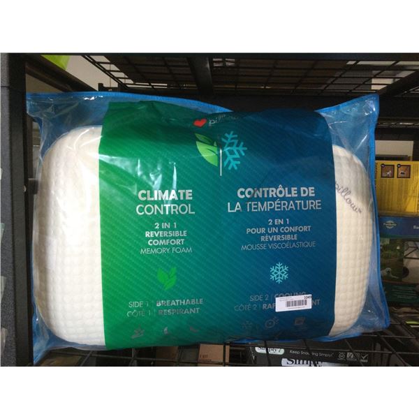 Climate Control 2-in-1 Reversible Memory Foam Pillow