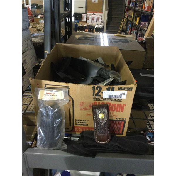 Case of Assorted Tool Sheaths and Belt Holsters