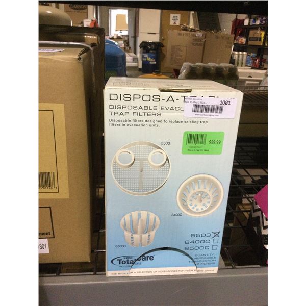 Dispos-A-Trap Disposable Vacuum System Traps - Model: 5503