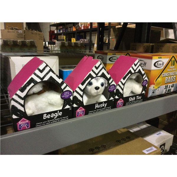 Rescue Petz Collectible Plush Rescue Puppies 3-Pack