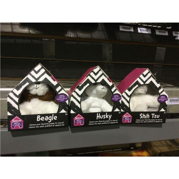 Rescue Petz Collectible Plush Rescue Puppies 3-Pack