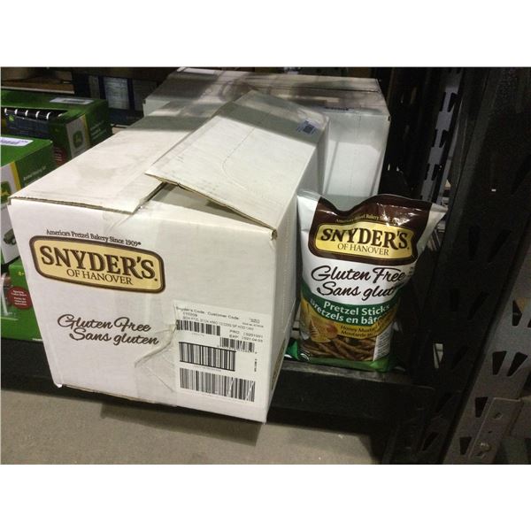 Case of Snyder's Honey Mustard and Onion Pretzel Sticks (12 x 220g)