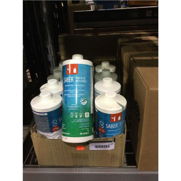 Case of Saber General Vert 2 Go Disinfectant (12 x 1L)
