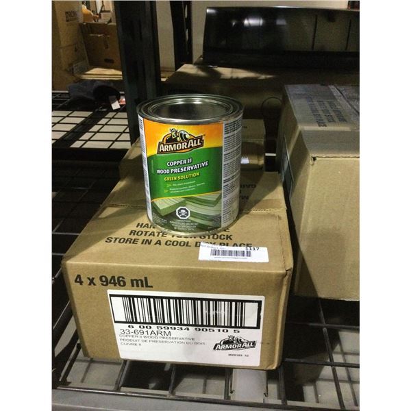 Case of ArmorAll Copper II Wood Preservative Green Solution (4 x 946ml)