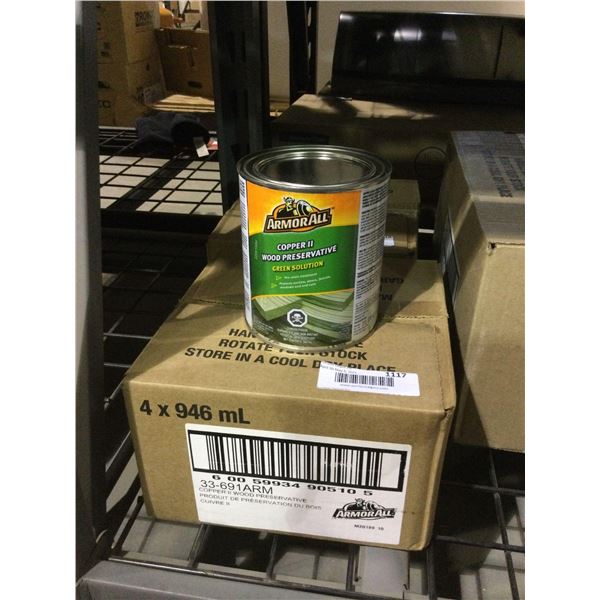Case of ArmorAll Copper II Wood Preservative Green Solution (4 x 946ml)