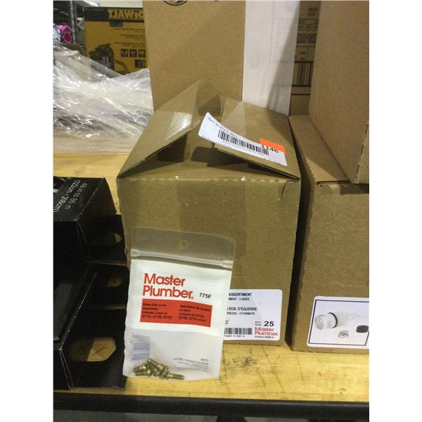 Case of ~25 Master Plumber Brass Bibb Screw Assortment