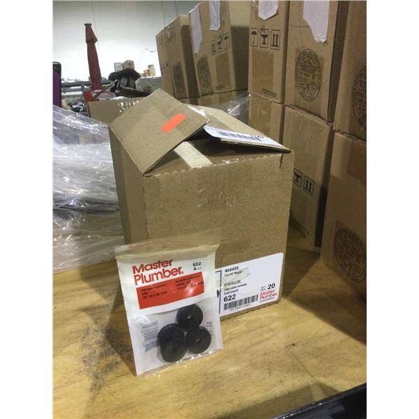 Case of ~20 Master Plumber Flat Faucet Washers 3/4R