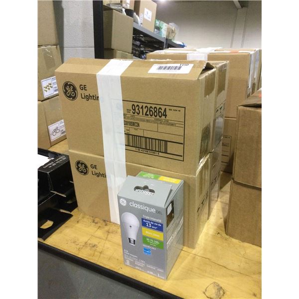 Case of 3 GE LED A19 2700k Bulbs Lot of 4