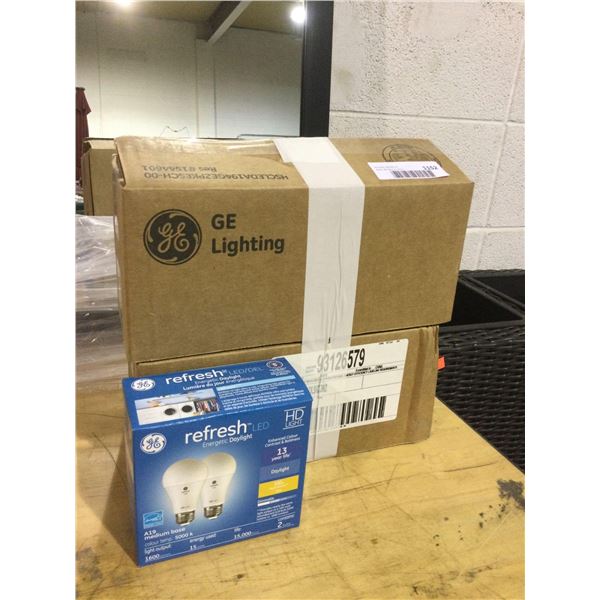 Case of 4 GE LED A19 5000k Bulbs Lot of 2