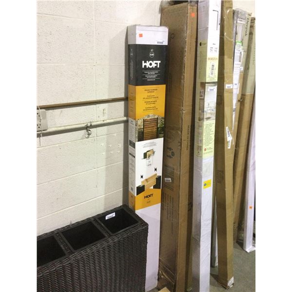 Hoft Solutions Kit 2 End Posts and Hardware for Privacy Screens and Fences