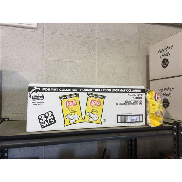 Case of Lays Classic Potato Chips (32 x 60g)