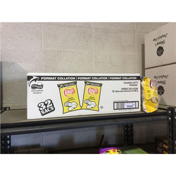 Case of Lays Classic Potato Chips (32 x 60g)