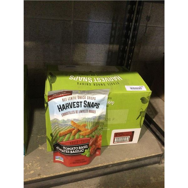Case of Harvest Snaps Red Lentil Tomato Basil Snack Crisps (12 x 85g)