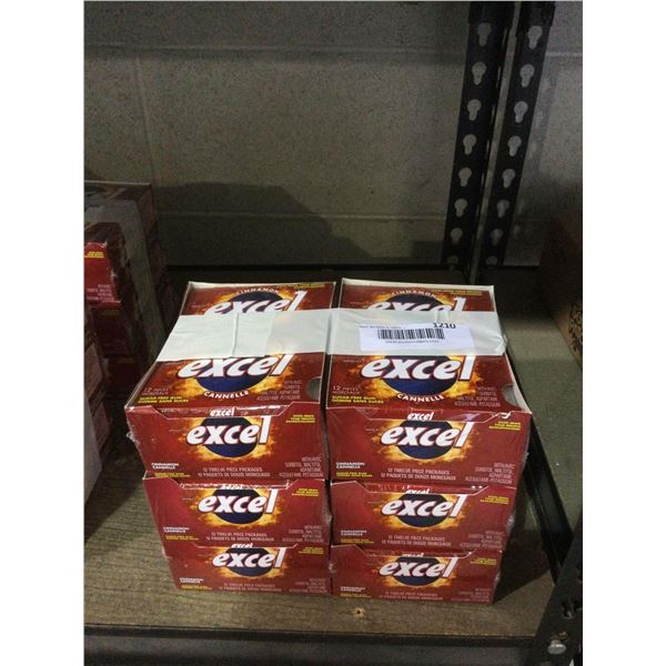 Excel Cinnamon Gum (12 pc x 12pk) Lot of 6