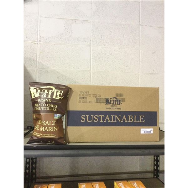 Case of Kettle Brand Sea Salt Potato Chips (12 x 220g)