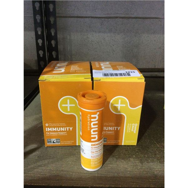 Nuun Hydration for Immunity Support- Orange Citrus Flavor Tabs (8 x 55g) Lot of 2