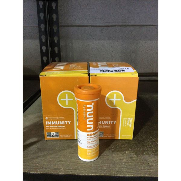 Nuun Hydration for Immunity Support- Orange Citrus Flavor Tabs (8 x 55g) Lot of 2