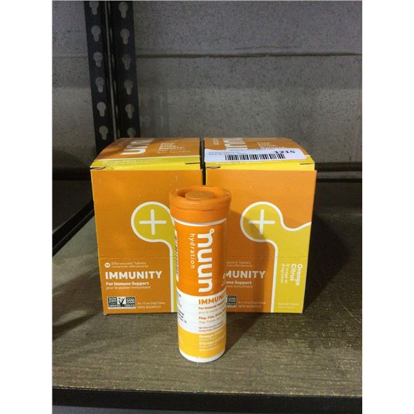 Nuun Hydration for Immunity Support- Orange Citrus Flavor Tabs (8 x 55g) Lot of 2