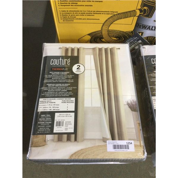 Couture ThermaPlus Blackout Insulated Curtain Panel - Taupe (104in x 90in)