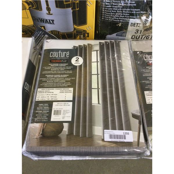 Couture ThermaPlus Blackout Insulated Curtain Panel - Grey (104in x 90in)