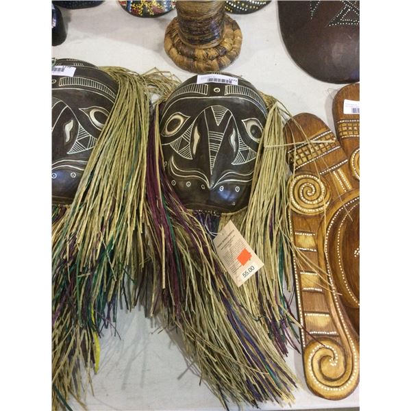 Decorative Wooden Mask 10in