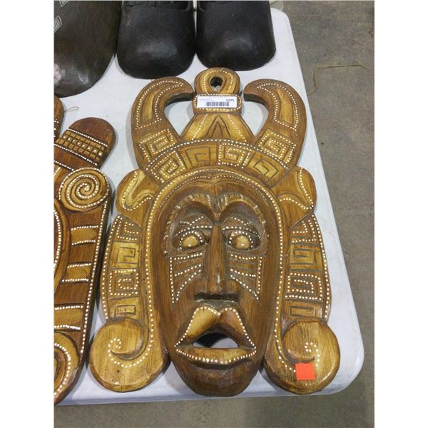 Decorative Wooden Mask 22in