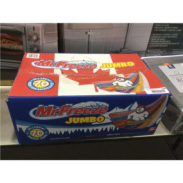 Case of Mr Freeze Jumbo Freeze Pops (70 x 150mL)