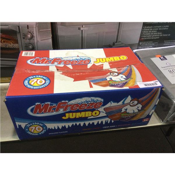 Case of Mr Freeze Jumbo Freeze Pops (70 x 150mL)