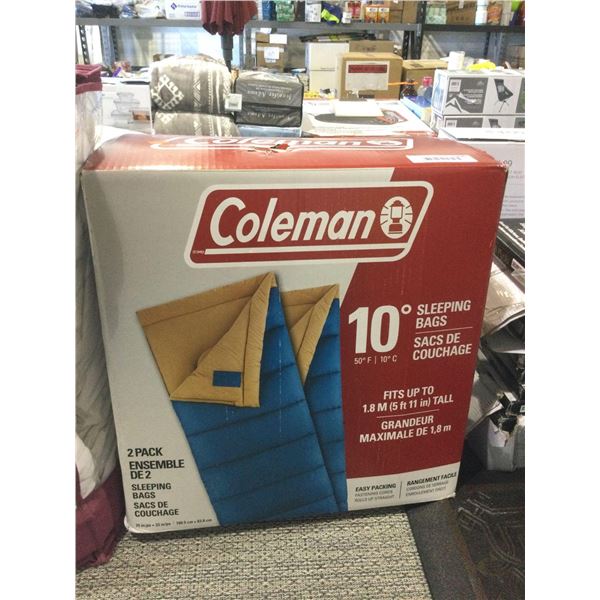 Coleman 2-Pack Sleeping Bags (1.8m)