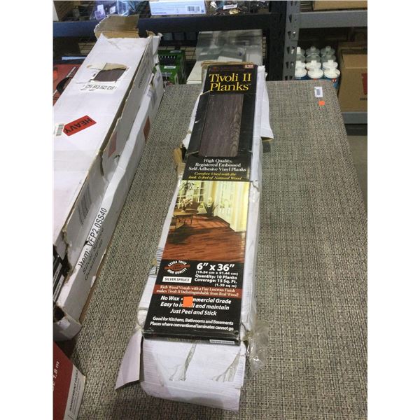 Case of 4 Tivoli II Self-Adhesive Vinyl Planks 10 Planks/Box (6in x 36in) 15 sq ft.
