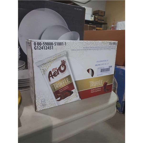 Case of Aero Truffle Dark Chipotle Bars (15 x 105g)