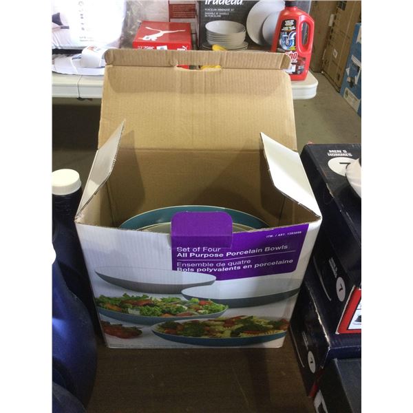 Set of Four All Purpose Porcelain Bowls