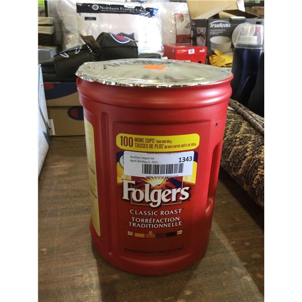 Folgers Classic Roast Ground Coffee (1.36kg)