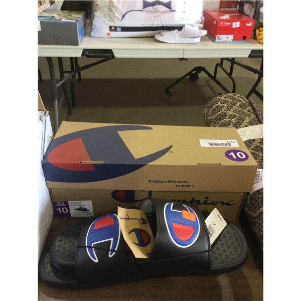 Champion Mens Super Slide Size 10 Sandals
