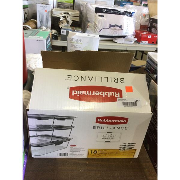 Rubbermaid Brilliance Food Storage Container Set