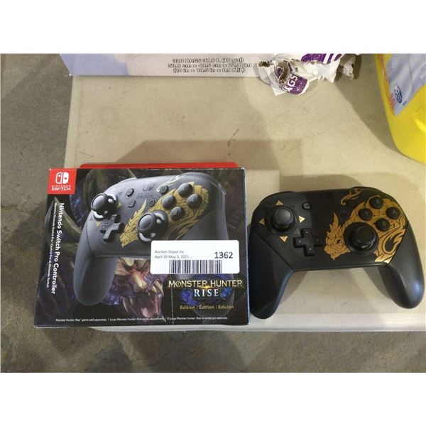 Nintendo Switch Pro Controller Monster Hunter Rise Edition