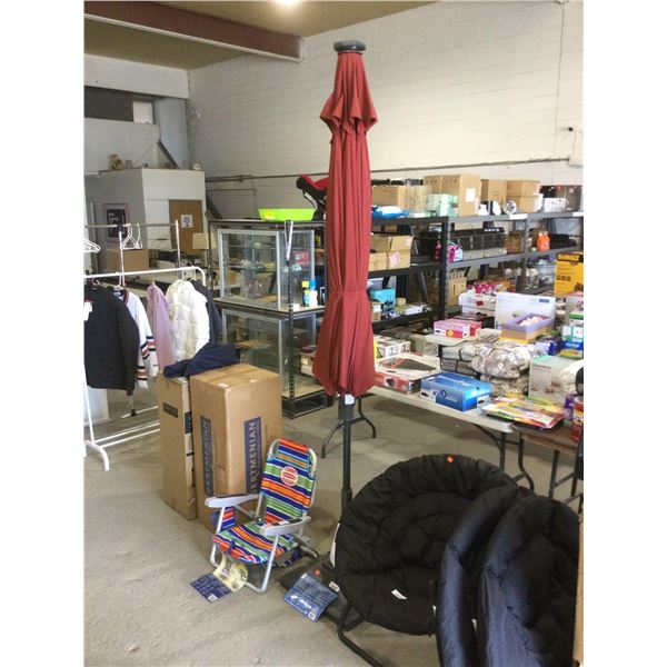 10ft Market Umbrella w/ LED Lights