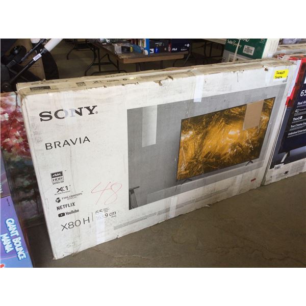 Sony Bravia 65 Class X80H Series 4K Ultra HD LCD TV (Damaged Screen)