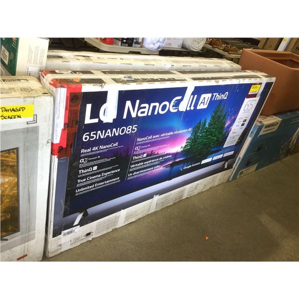 TESTED WORKING LG NanoCell 85 Series 2020 65in Class 4K Smart UHD NanoCell TV - Model: 65NANO85