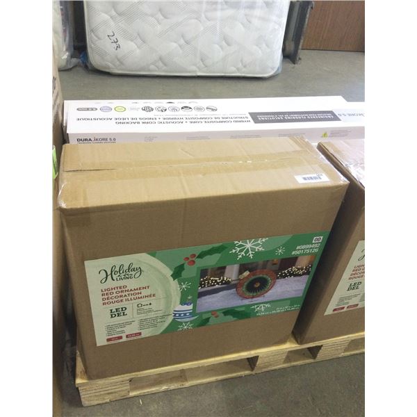 Holiday Living 22in LED Lighted Red Ornament