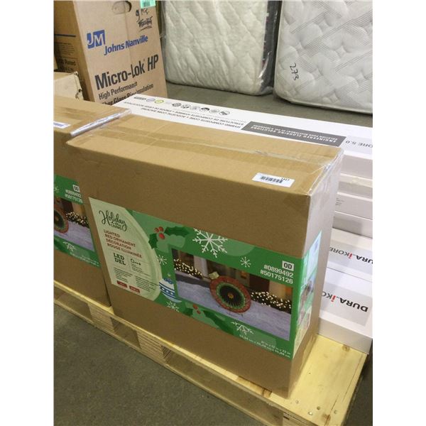 Holiday Living 22in LED Lighted Red Ornament